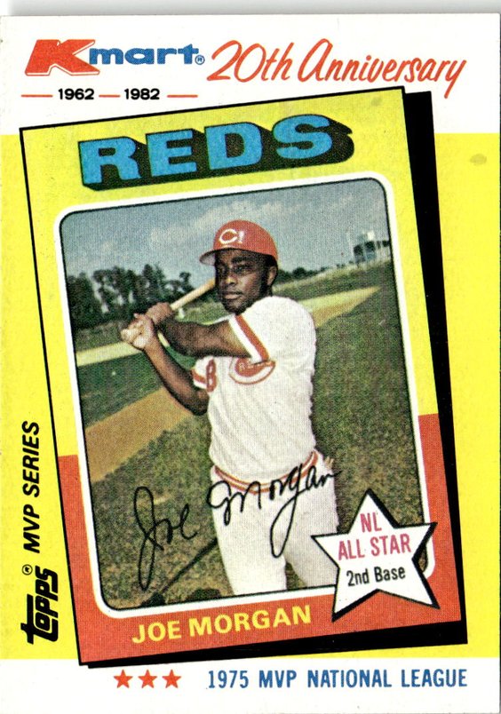 1982 Topps Kmart Joe Morgan graded slab
