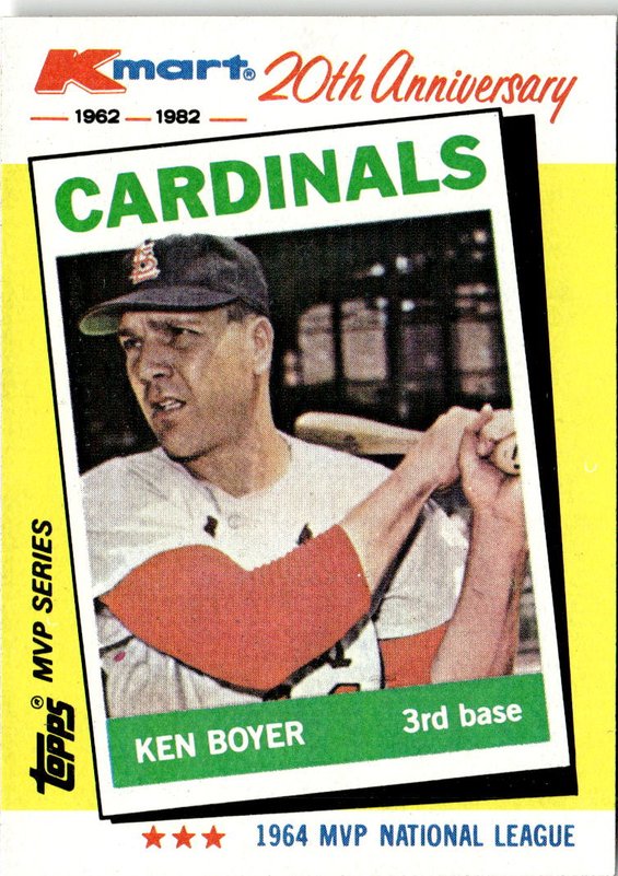 1982 Topps Kmart Ken Boyer graded slab