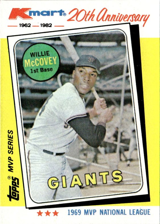 1982 Topps Kmart Willie McCovey graded slab