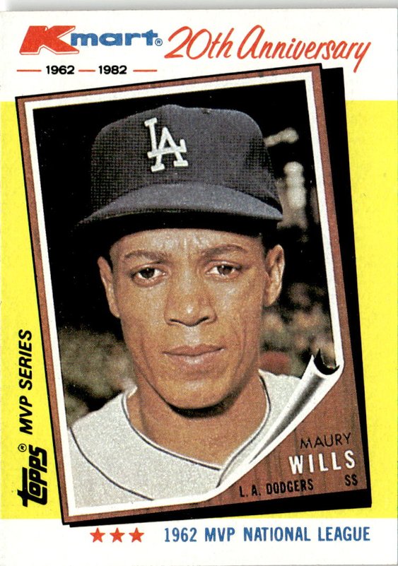 1982 Topps Kmart Maury Wills graded slab