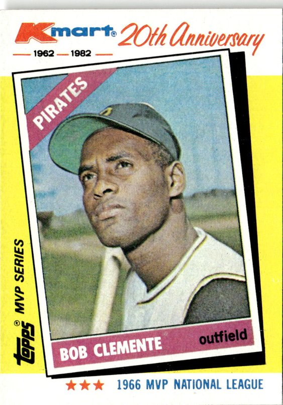 1982 Topps Kmart Bob Clemente graded slab