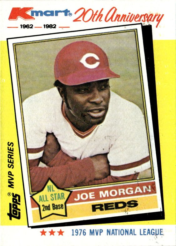 1982 Topps Kmart Joe Morgan graded slab