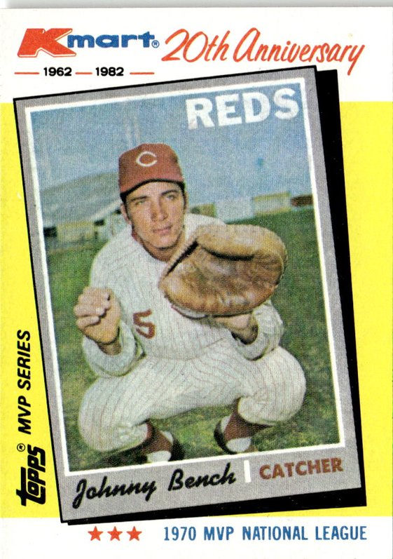 1982 Topps Kmart Johnny Bench graded slab