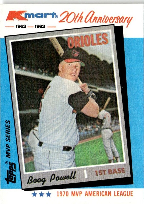 1982 Topps Kmart Boog Powell graded slab