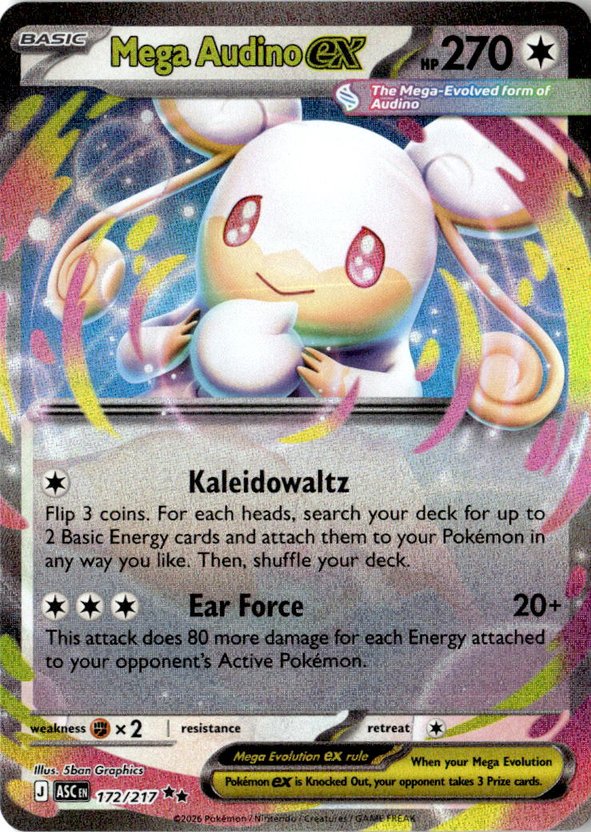 Mega Audino Ex graded slab