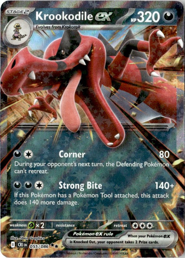 2026 Pokemon Mega Evolution KrookodileEX graded slab
