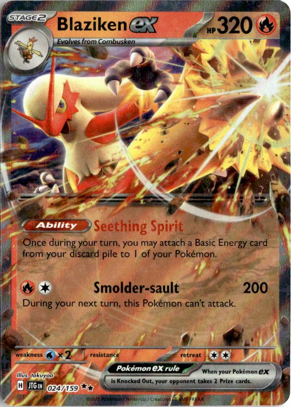 2025 Pokemon Scarlet And Violet BlazikenEX graded slab