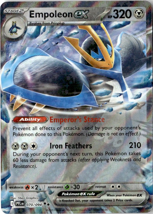 2025 Pokemon Mega Evolution EmpoleonEX graded slab