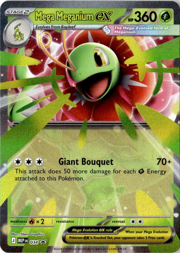 Mega Meganium Ex graded slab