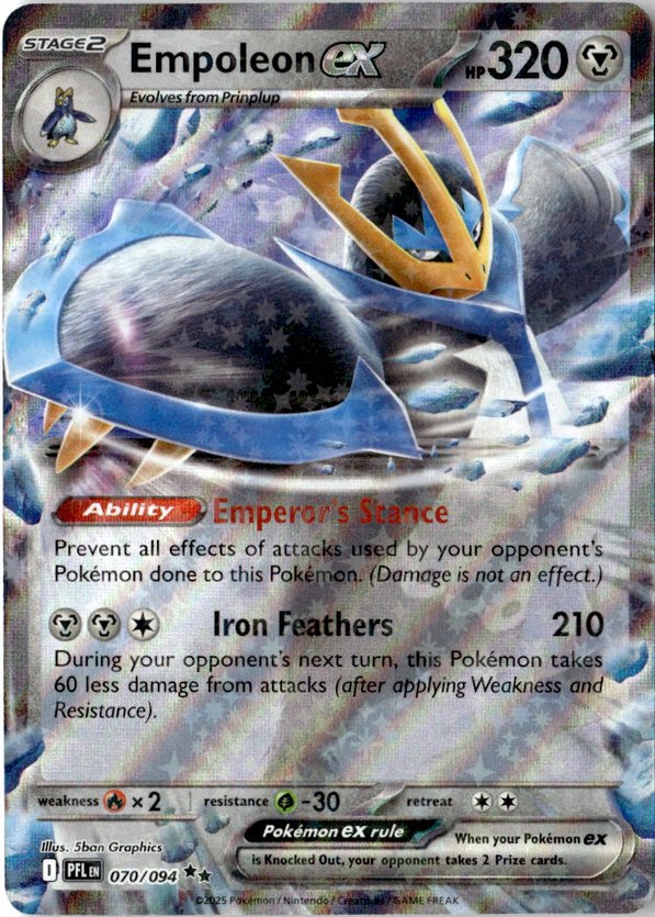 2025 Pokemon Mega Evolution EmpoleonEX graded slab