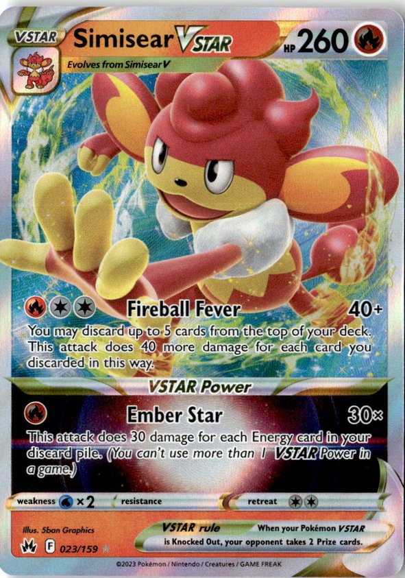 2023 Pokemon Sword And Shield SimisearVSTAR graded slab