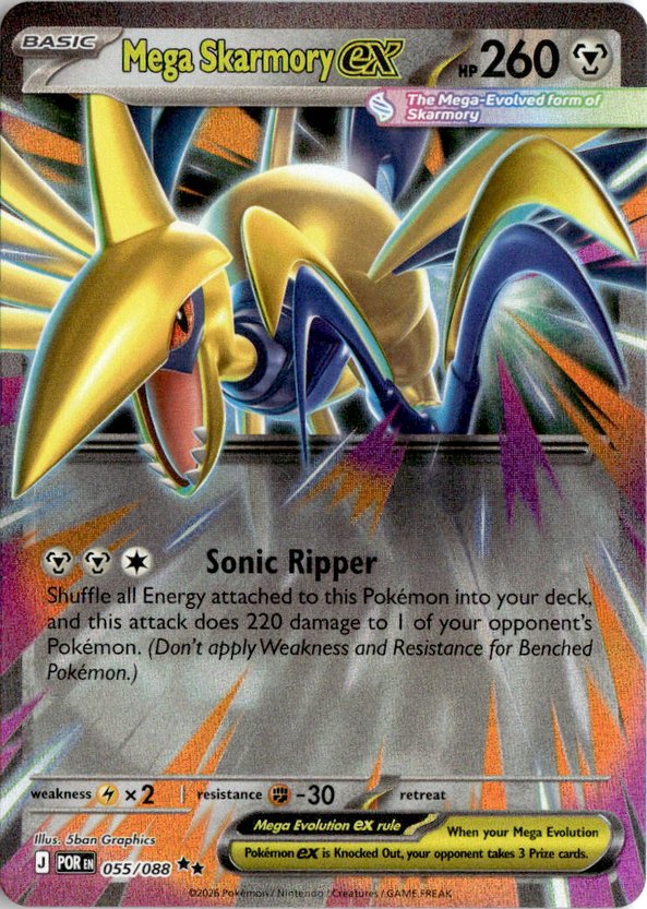 2026 Pokemon Mega Evolution Mega SkarmoryEX graded slab