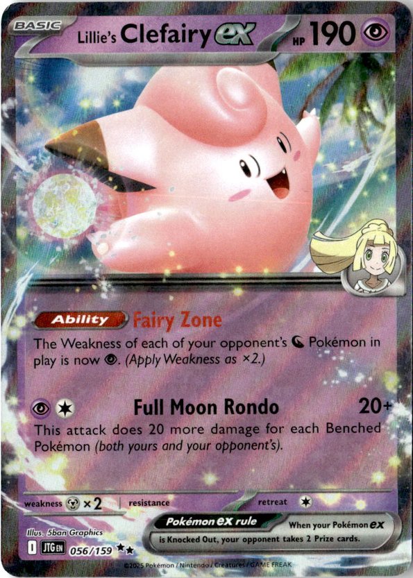 2026 Pokemon Mega Evolution Lillie'S Clefairy Ex graded slab