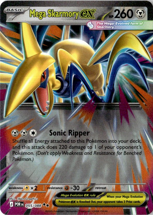 2026 Pokemon Mega Evolution Mega Skarmory Ex graded slab