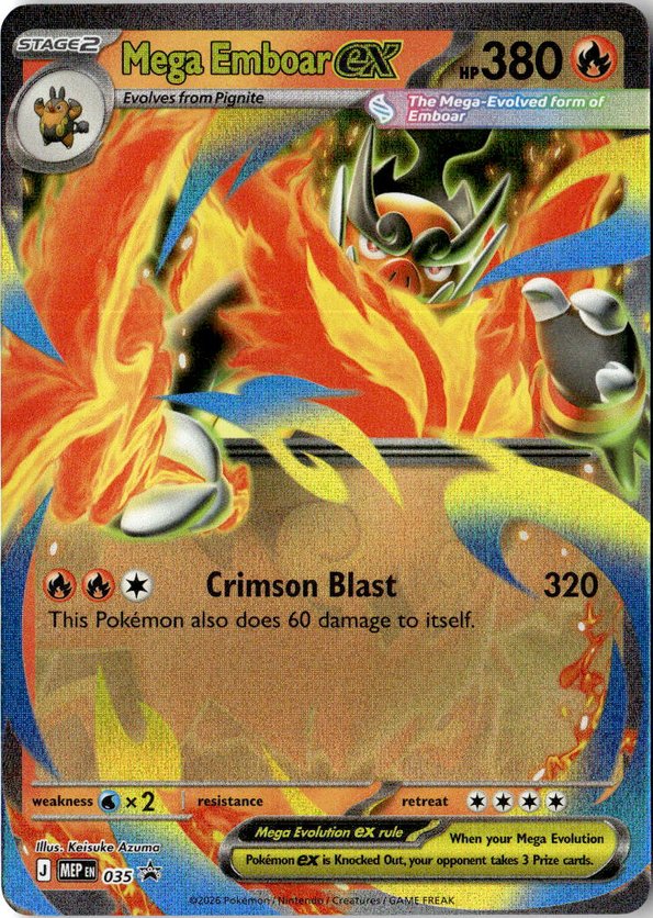 Mega Emboar Ex graded slab