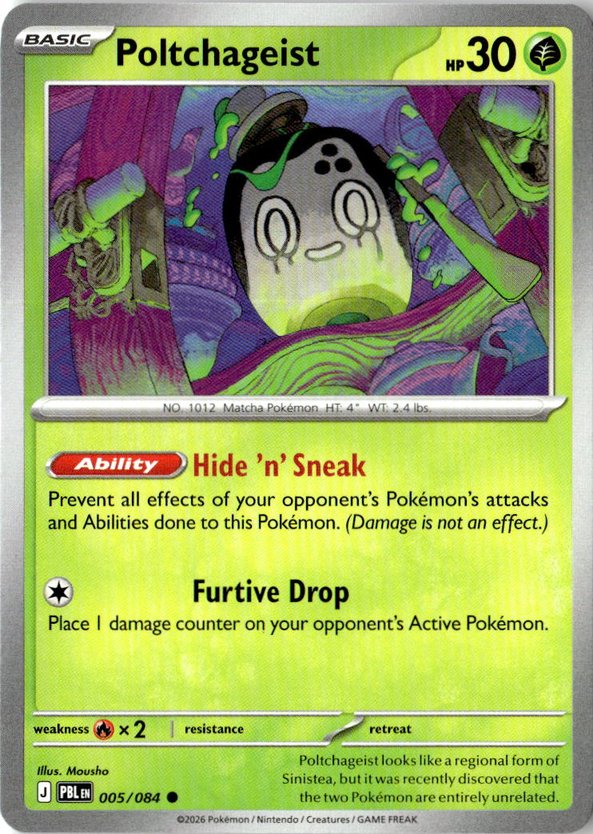 2026 Pokemon Mega Evolution Poltchageist graded slab