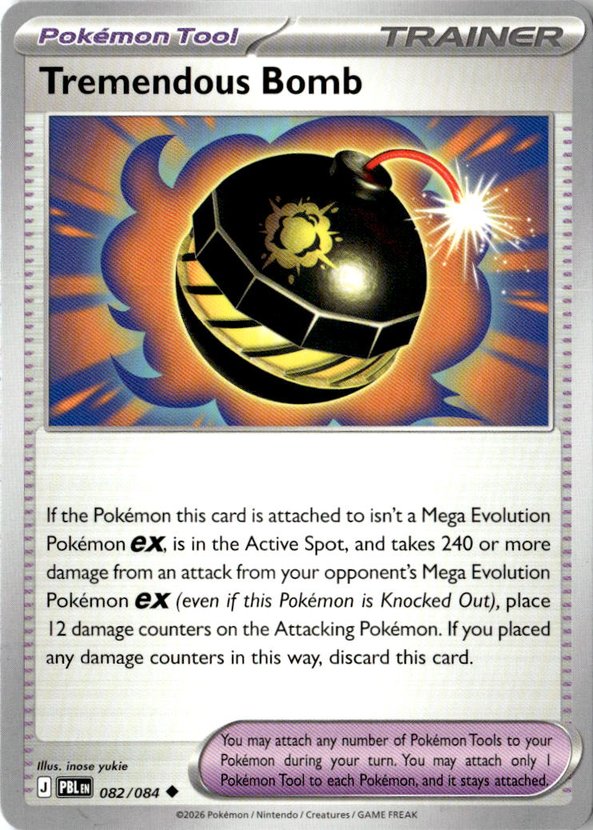 2026 Pokemon Mega Evolution Tremendous Bomb graded slab