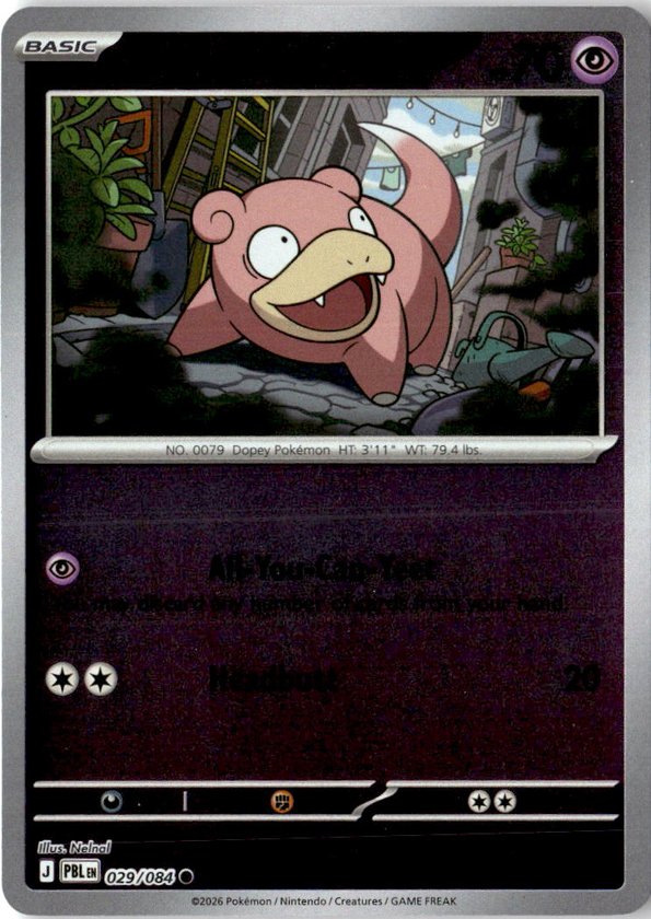 2026 Pokemon Mega Evolution Slowpoke graded slab