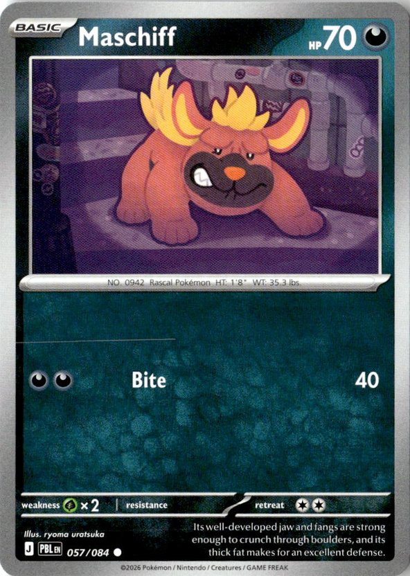 2026 Pokemon Mega Evolution Maschiff graded slab
