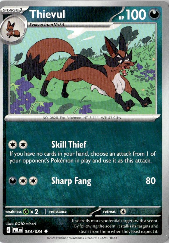 2026 Pokemon Mega Evolution Thievul graded slab