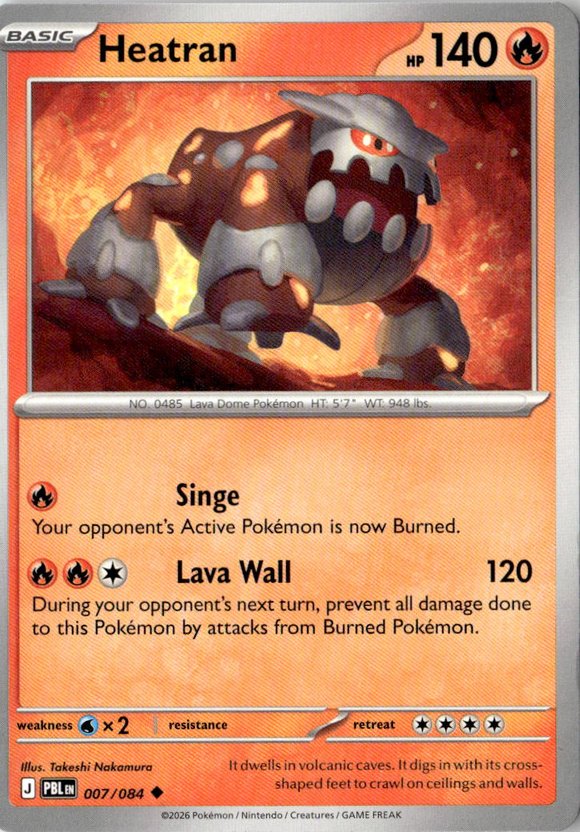 2026 Pokemon Mega Evolution Heatran graded slab
