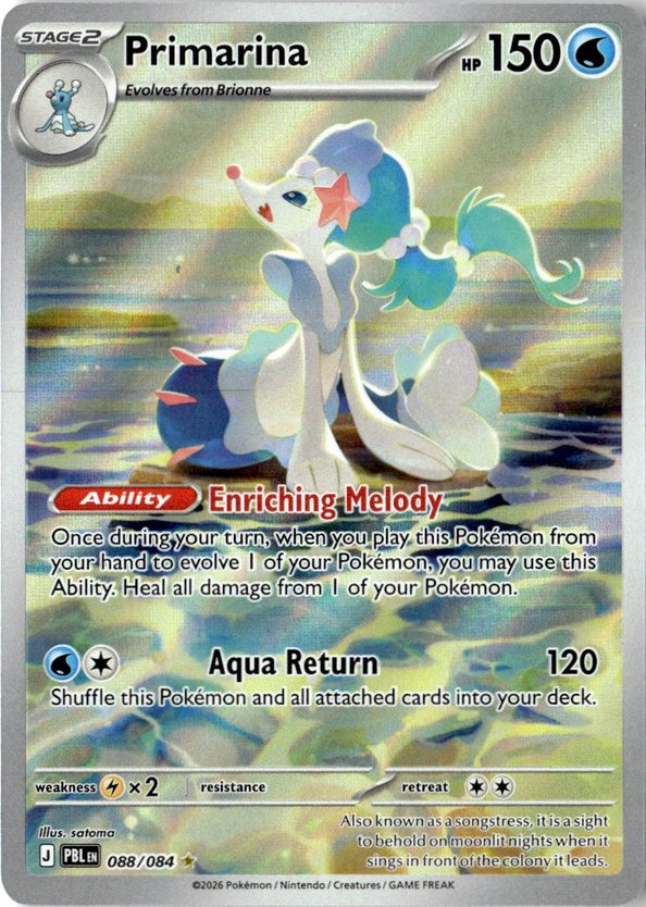 2026 Pokemon Mega Evolution Primarina graded slab
