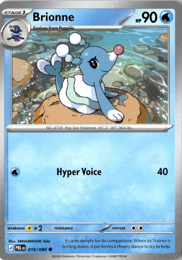 2026 Pokemon Mega Evolution Brionne graded slab