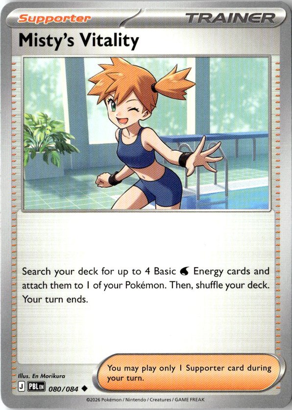 2026 Pokemon Mega Evolution Misty's Vitality graded slab