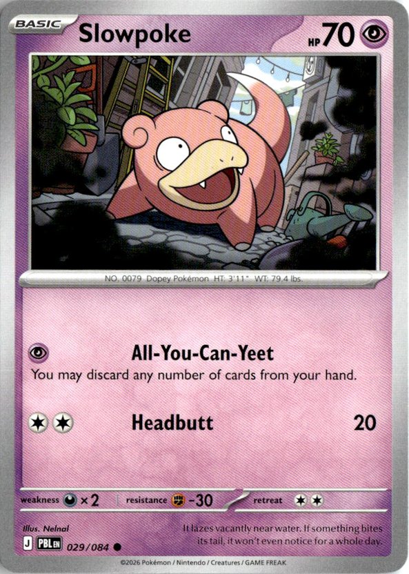 2026 Pokemon Mega Evolution Slowpoke graded slab