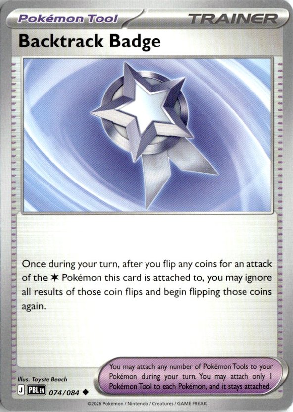2026 Pokemon Mega Evolution Backtrack Badge graded slab