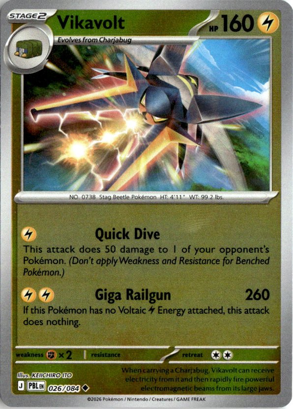 2026 Pokemon Mega Evolution Vikavolt graded slab