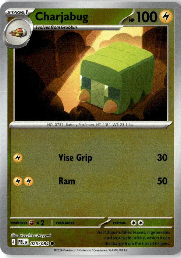 2026 Pokemon Mega Evolution Charjabug graded slab