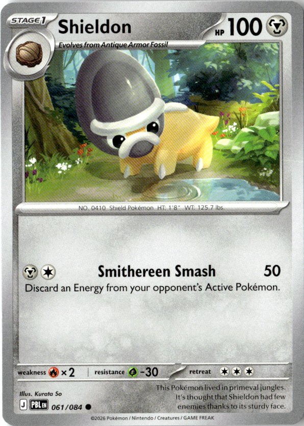 2026 Pokemon Mega Evolution Shieldon graded slab