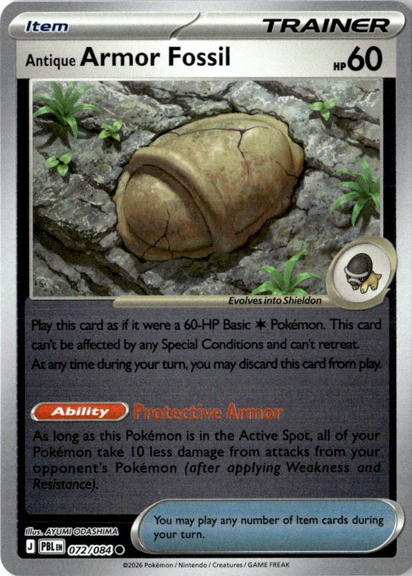 2026 Pokemon Mega Evolution Antique Armor Fossil graded slab