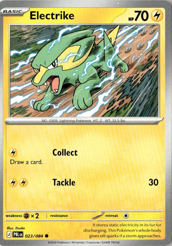 2026 Pokemon Mega Evolution Electrike graded slab