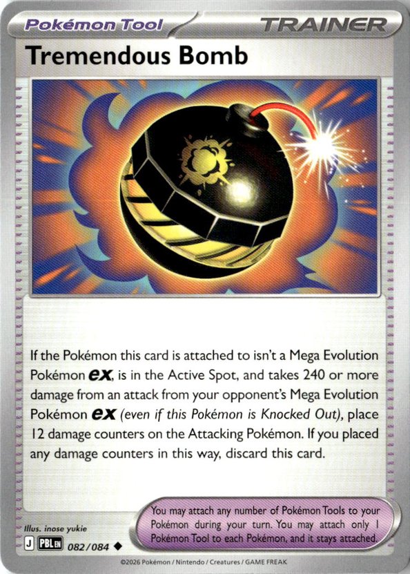 2026 Pokemon Mega Evolution Tremendous Bomb graded slab
