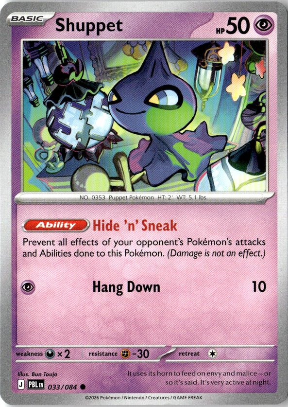 2026 Pokemon Mega Evolution Shuppet graded slab