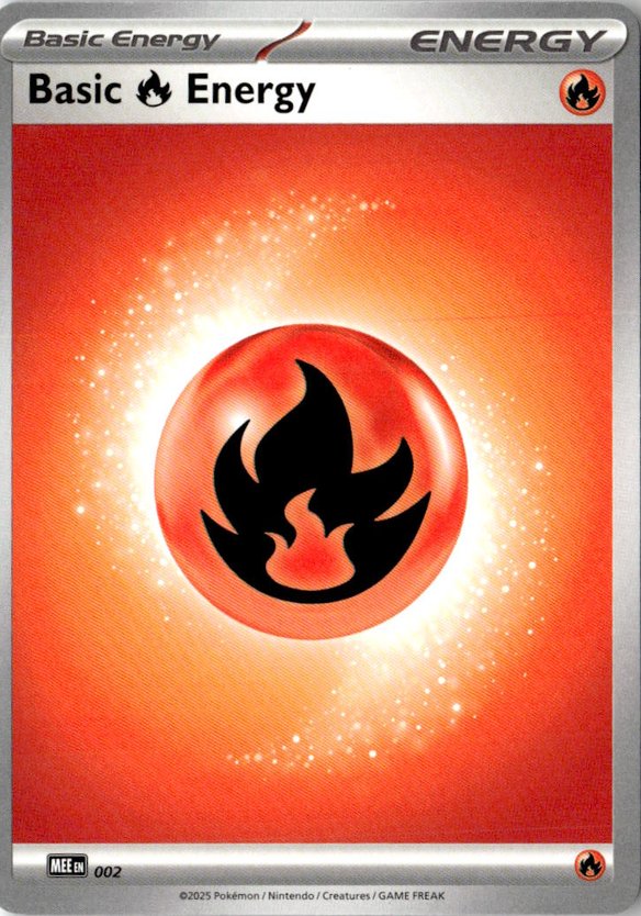 2025 Mega Evolution Energies Basic Fire Energy graded slab