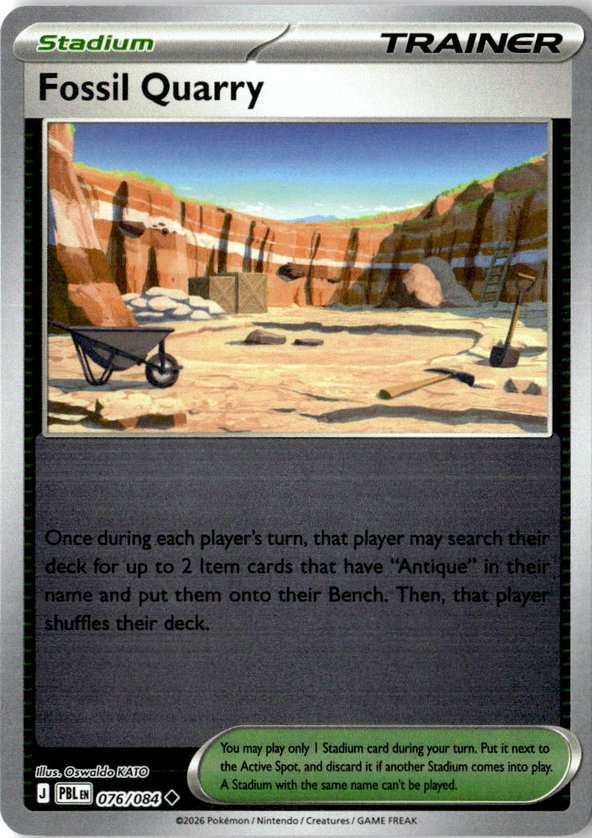 2026 Pokemon Mega Evolution Fossil Quarry graded slab