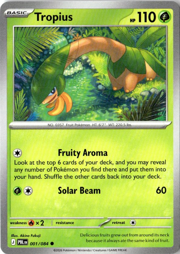 2026 Pokemon Mega Evolution Tropius graded slab