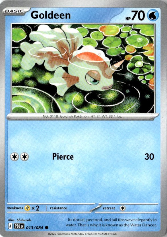 2026 Pokemon Mega Evolution Goldeen graded slab