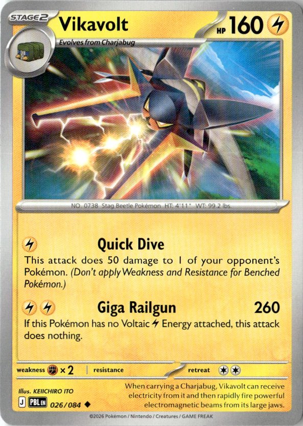 Vikavolt graded slab