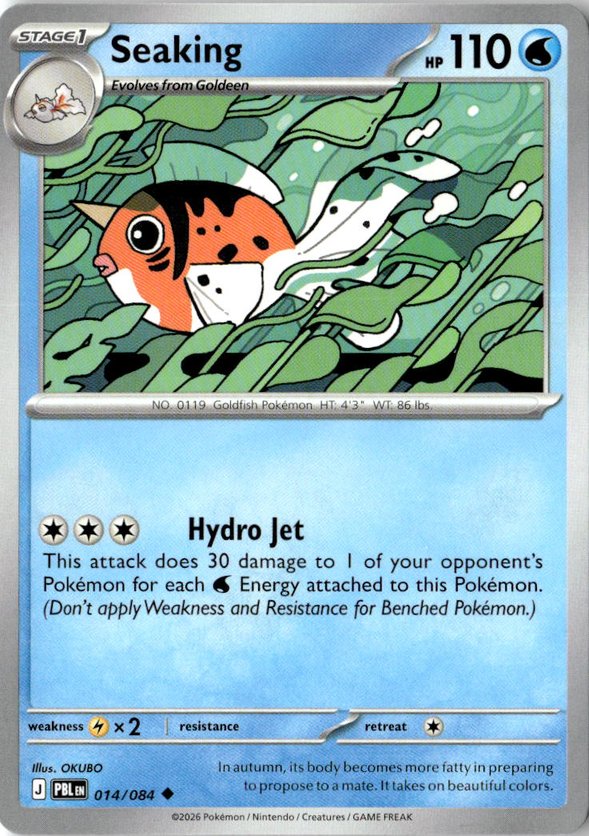 2026 Pokemon Mega Evolution Seaking graded slab