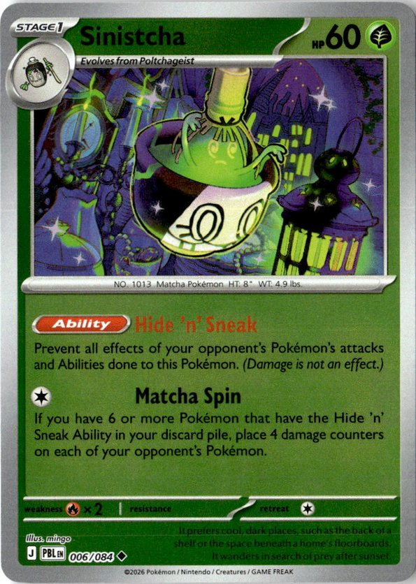 2026 Pokemon Mega Evolution Sinistcha graded slab