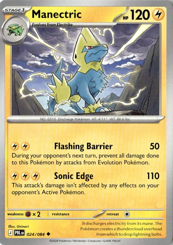 2026 Pokemon Mega Evolution Manectric graded slab