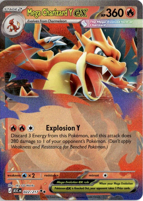 2026 Pokemon Mega Evolution Mega Charizard YEX graded slab