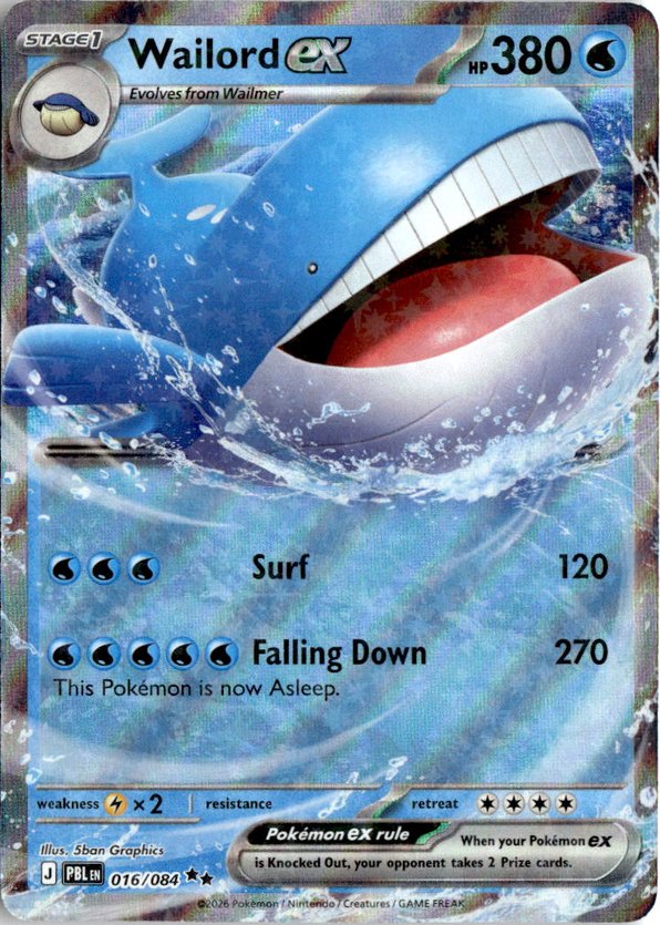 2026 Pokemon Mega Evolution Wailord Ex graded slab