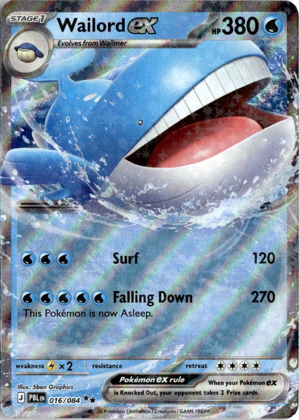 2026 Pokemon Mega Evolution WailordEX graded slab
