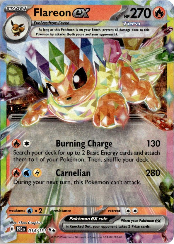 2025 Pokemon Scarlet And Violet FlareonEX graded slab