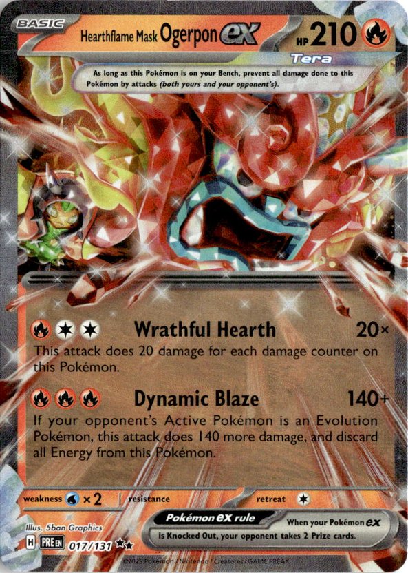 2025 Pokemon Scarlet And Violet Hearthflame Mask OgerponEX graded slab